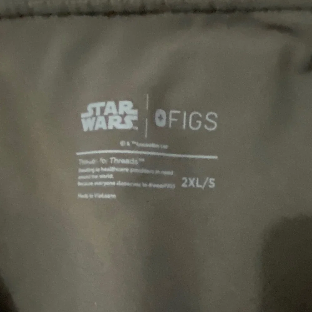 FIGS Star Wars Cargo Pants Men's Size 2XL Brown Utility Pocket Drawstring Waist